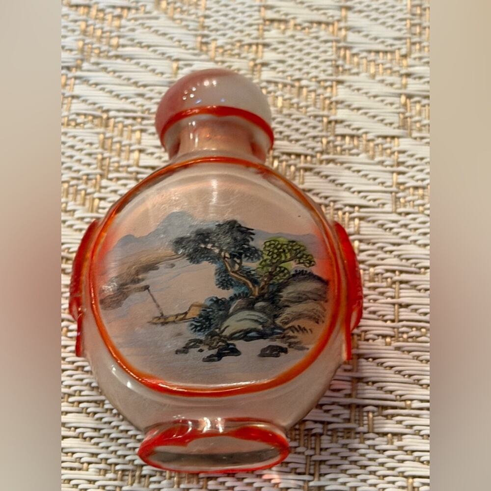 Vintage Chinese Hand-Painted Snuff Bottle